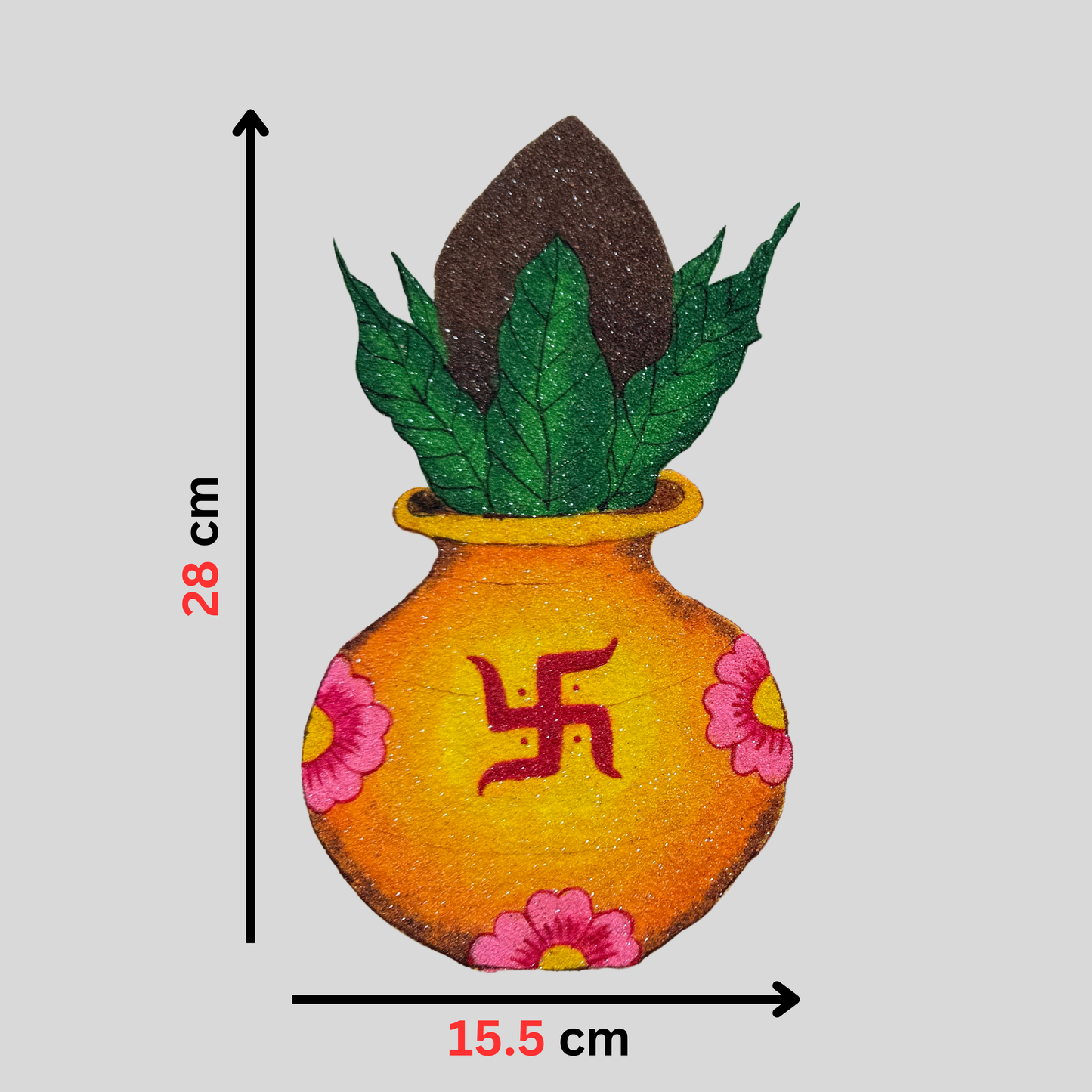 Kalash Rangoli (2 Size Available)