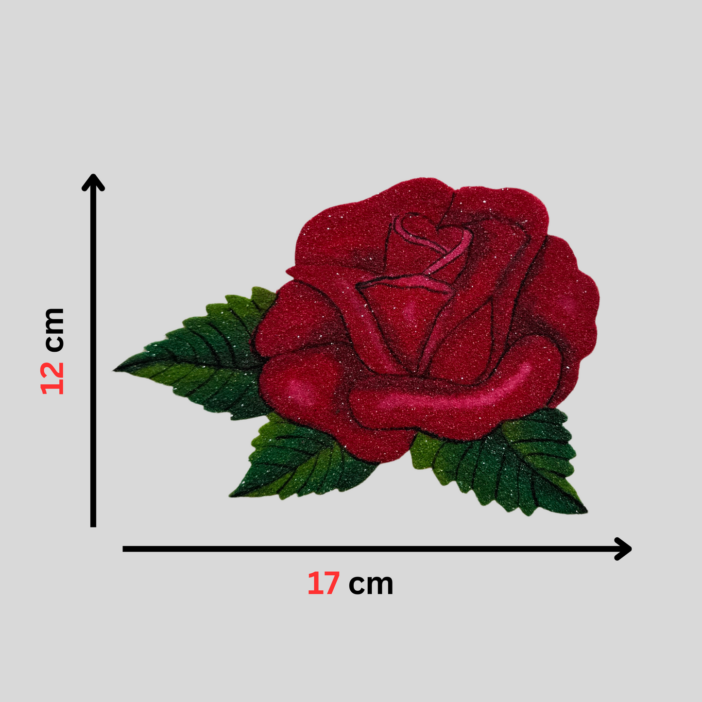 Red Rose Rangoli