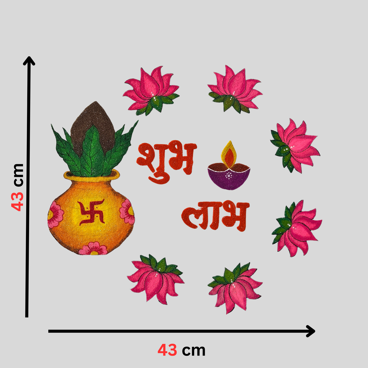 Perfect 5 Rangoli Set Combo 4 | ReadyRangoli.in