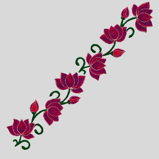 Decorative Lotus Border Ready Rangoli Design 2