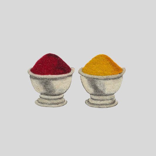 Haldi Kunku Karanda Set Ready Rangoli