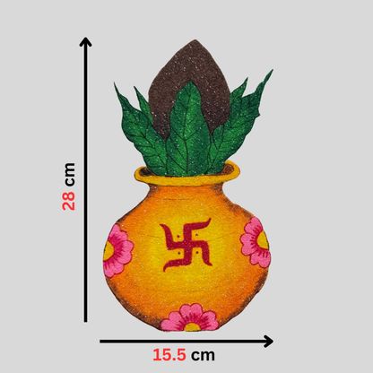 Kalash Rangoli (2 Size Available)
