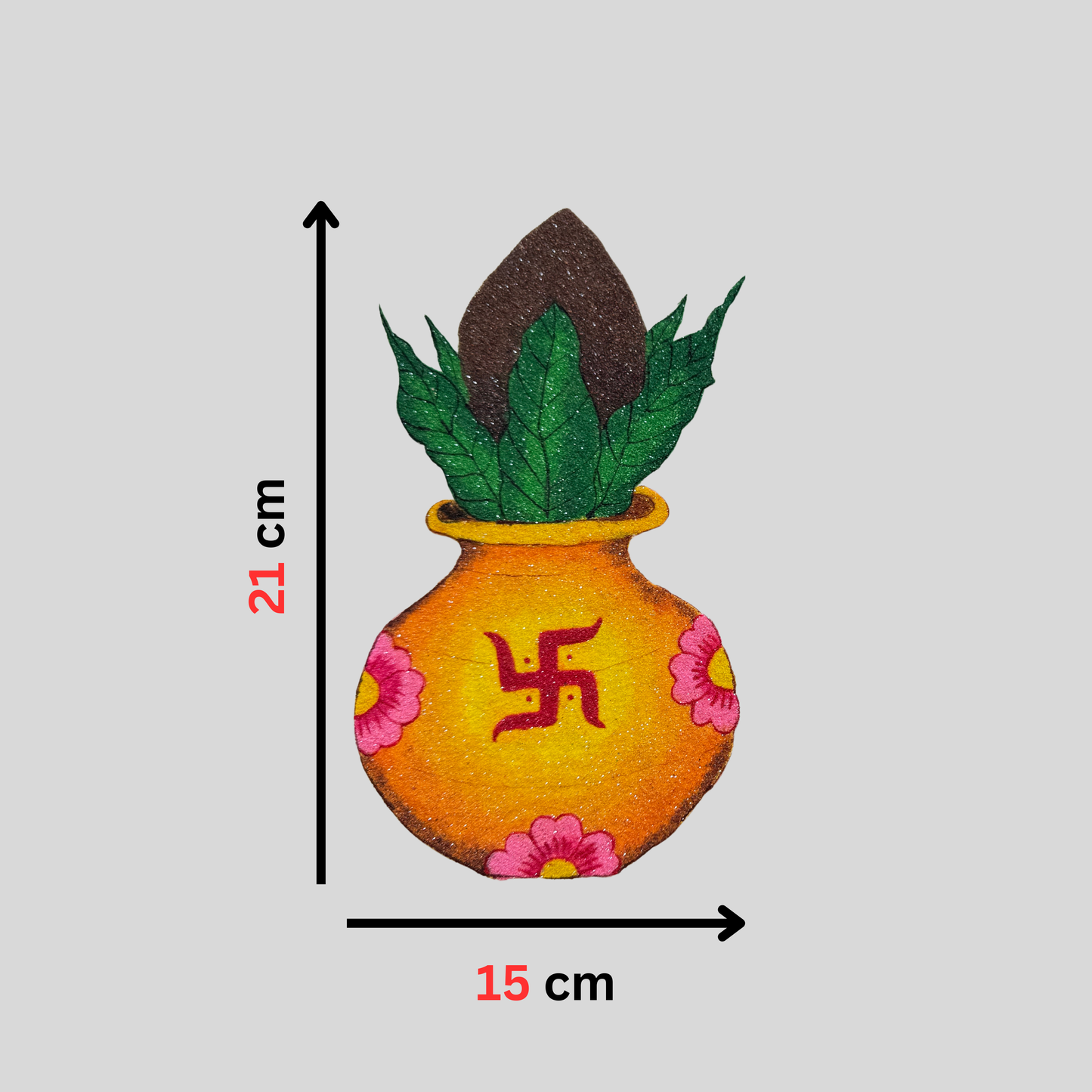 Kalash Rangoli (2 Size Available)