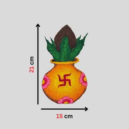 Kalash Rangoli (2 Size Available)