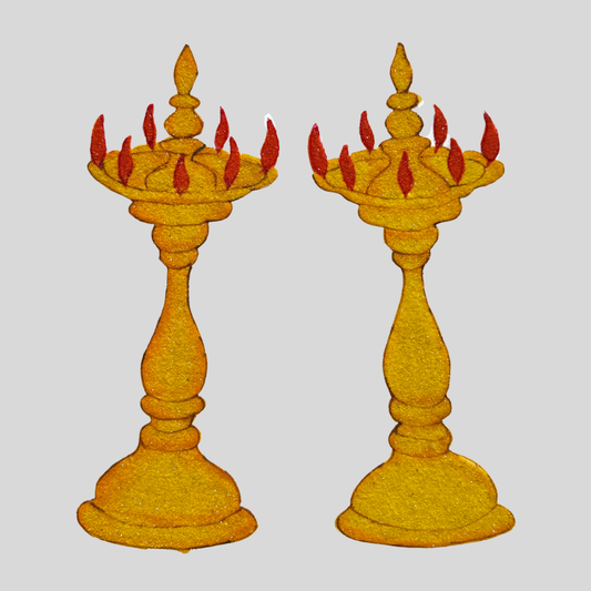 Traditional Samai Rangoli Pair