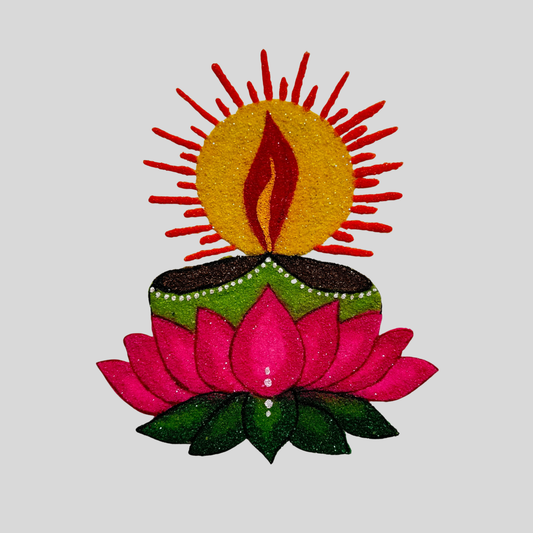 Diya Rangoli (2 Size Available)