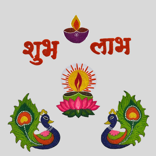 Perfect 5 Rangoli Set Combo 6 | ReadyRangoli.in